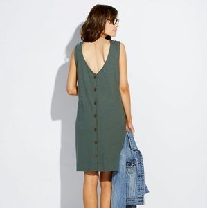 NWOT PACT Organic Button Back Tank Dress